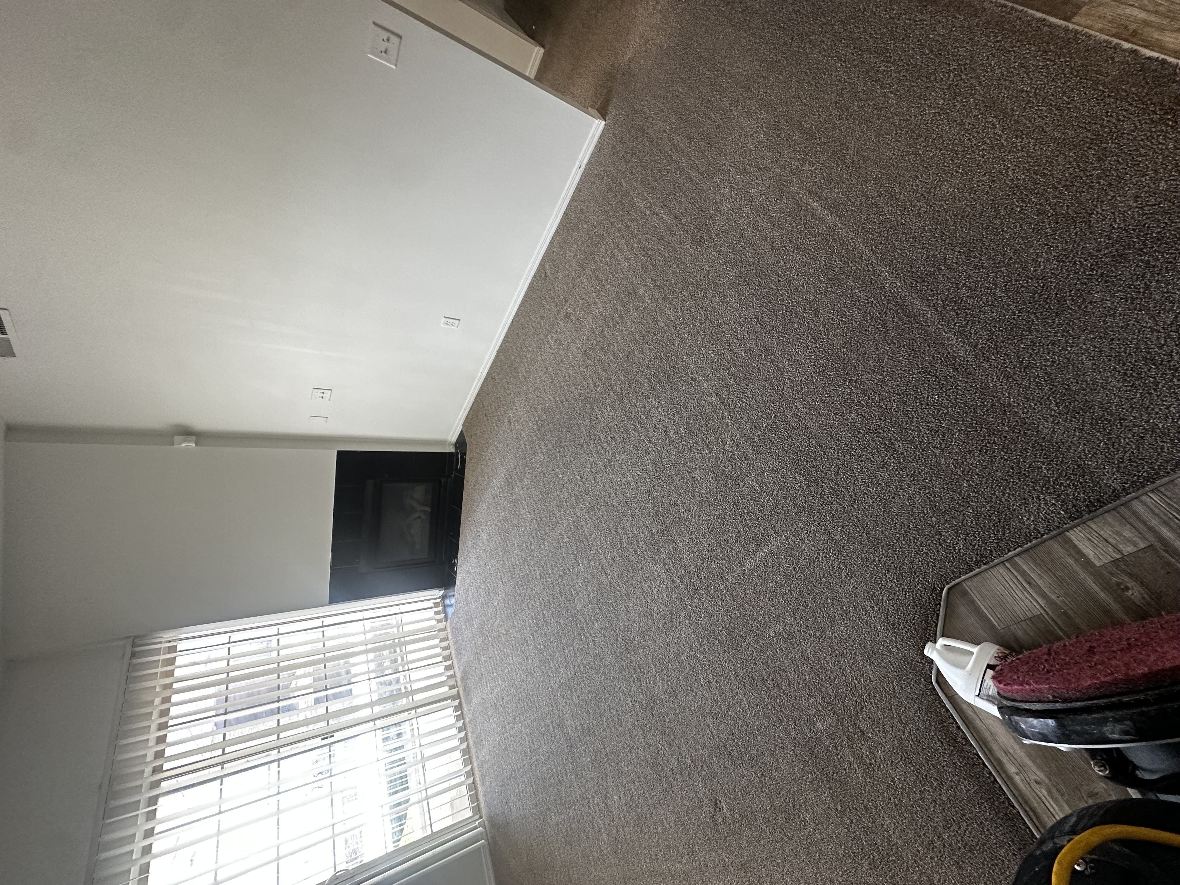 Tan carpet after professional cleaning in Utah County by Peak Floor Cleaning — fresh, clean, and restored